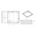 Cadre de fosse 1200x1200 mm