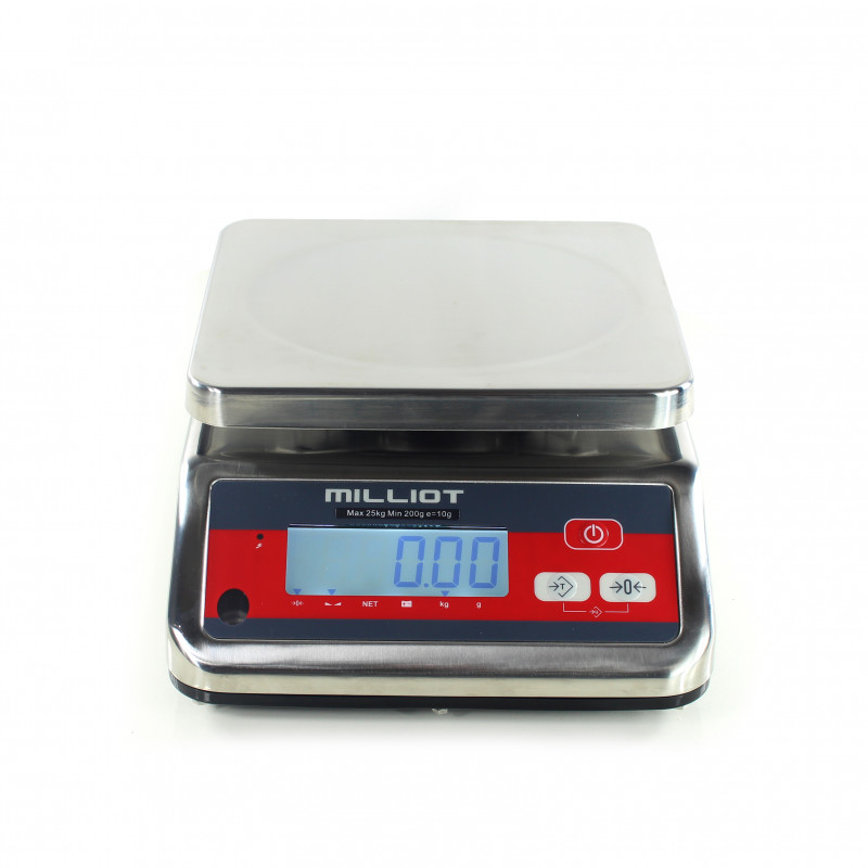WEIGHSTATION - Balance électronique à plateau portée 15 kg précision  d'affichage 5 g 