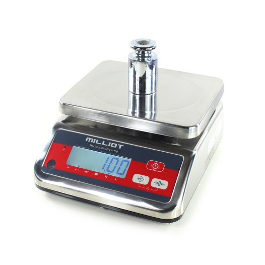 Balance inox homologuée bi-échelon - 3-6kg / 1-2g - 230x190 mm