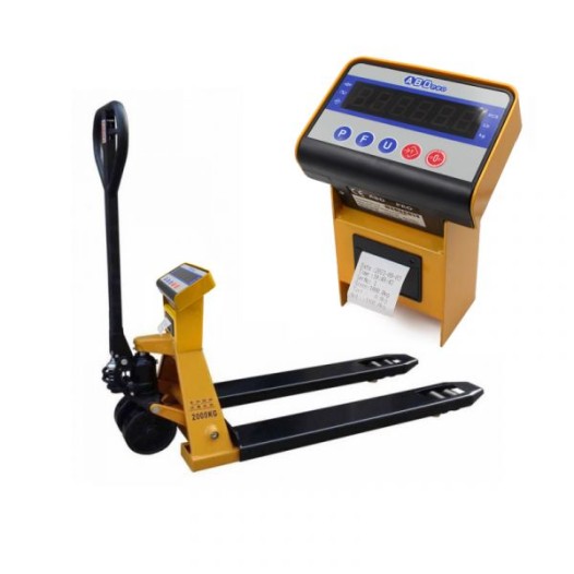 Transpalette peseur avec imprimante 2000 kg/ 500 g
