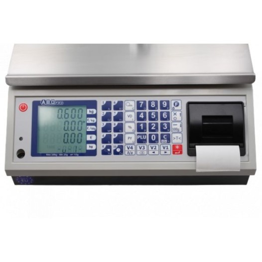 Balance poids prix à ticket bi-échelon, max 3/6kg, précision 1/2g