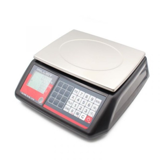 Balance poids-prix bi-échelon portée 6/15 kg, précision 2/5 g