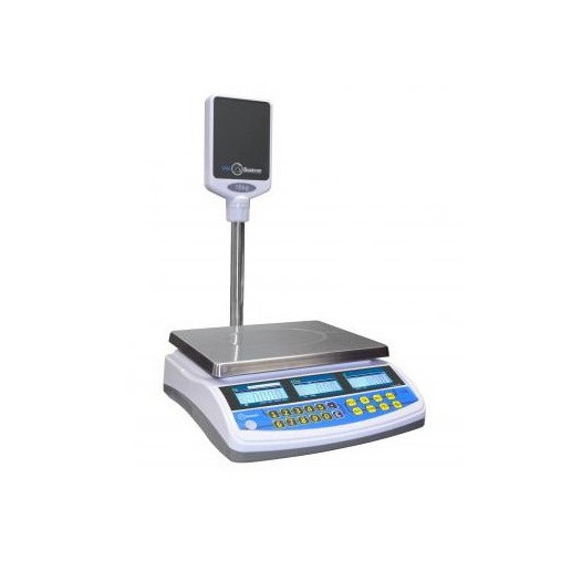 Balance poids prix avec colonne bi echelon 6/15 kg - 300x230 mm