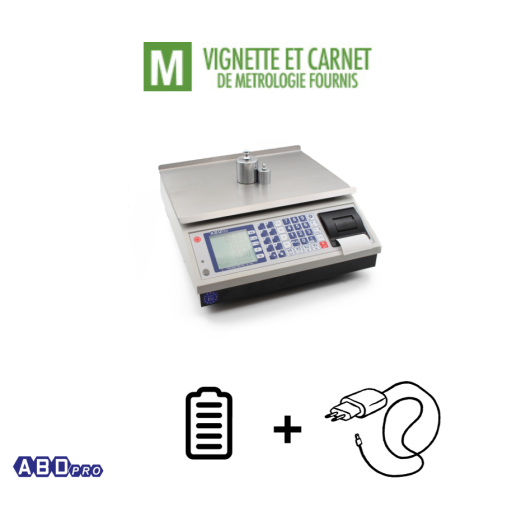 Balance poids prix à ticket bi-échelon, max 3/6kg, précision 1/2g