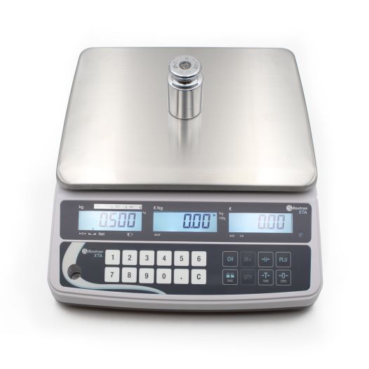 Balance Poids Prix bi-échelon, portée 15/30 kg, précision 5/10 g - 204x263 mm