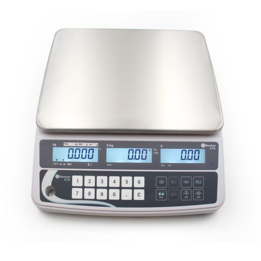 Balance Poids Prix bi-échelon, portée 15/30 kg, précision 5/10 g - 204x263 mm