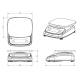 Balance compacte étanche ABDPRO AFC, portée 30 kg, précision 2g Balance compacte étanche ABDPRO AFC, portée 30 kg, précision 2g