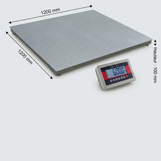 Bascule au sol  1500 kg/500 g - 1200x1200 mm