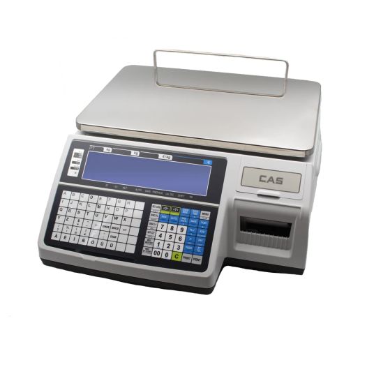 Balance poids-prix avec ticket autocollant, portée 6/15 kg, précision 2/5 g