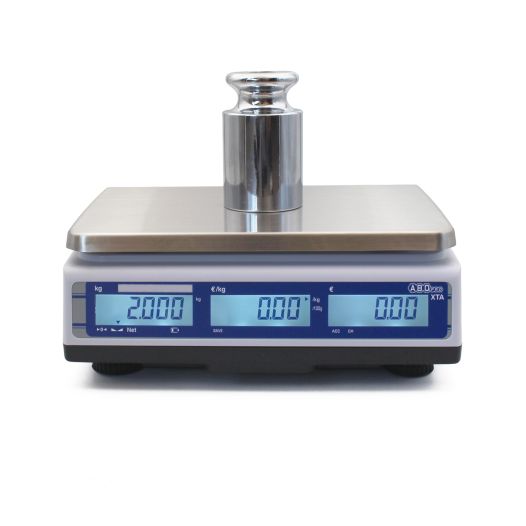 Balance poids-prix sans ticket AXTA Abdpro, portée 6/15 kg, précision 2/5g